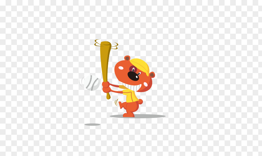 Playing Baseball Cartoon Characters PNG