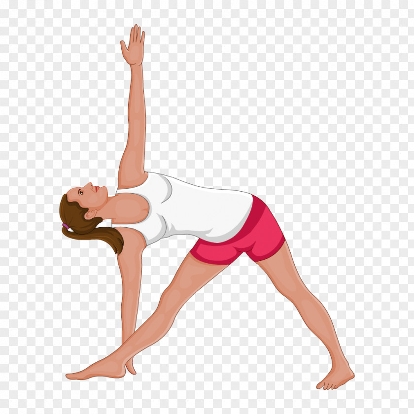 Yoga Pose Trikonasana Vriksasana Standing Uttanasana PNG