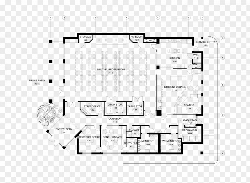 Cad Floor Plan House Drawing PNG