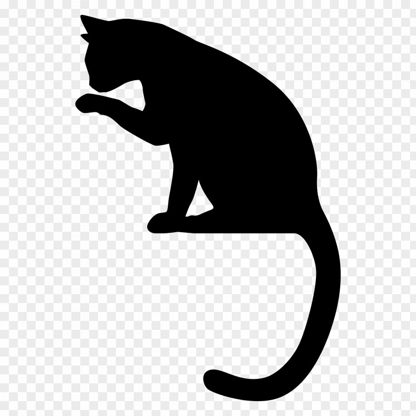 Cat Panther Silhouette Clip Art PNG