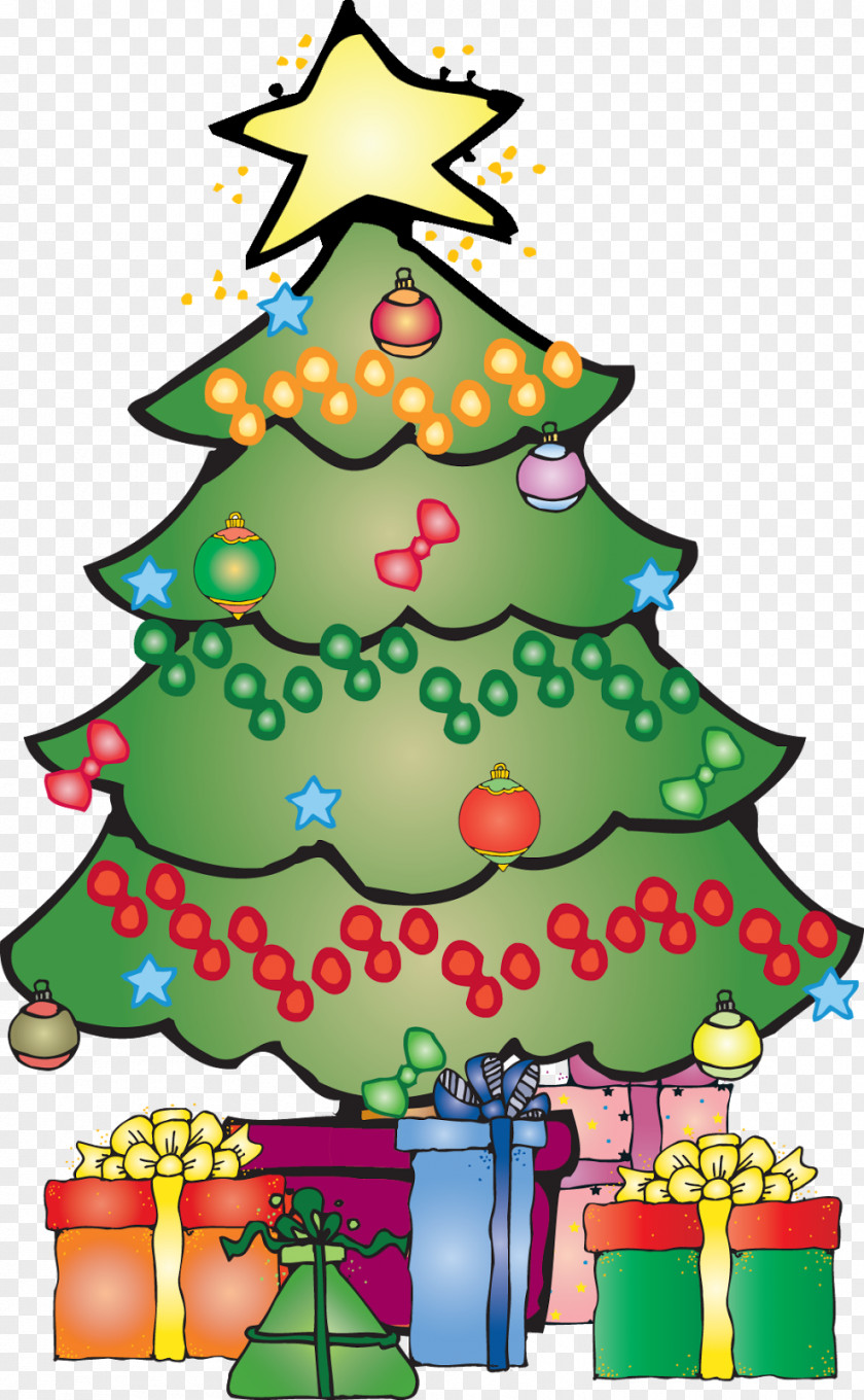 Christmas Tree Gingerbread House Rudolph Clip Art PNG