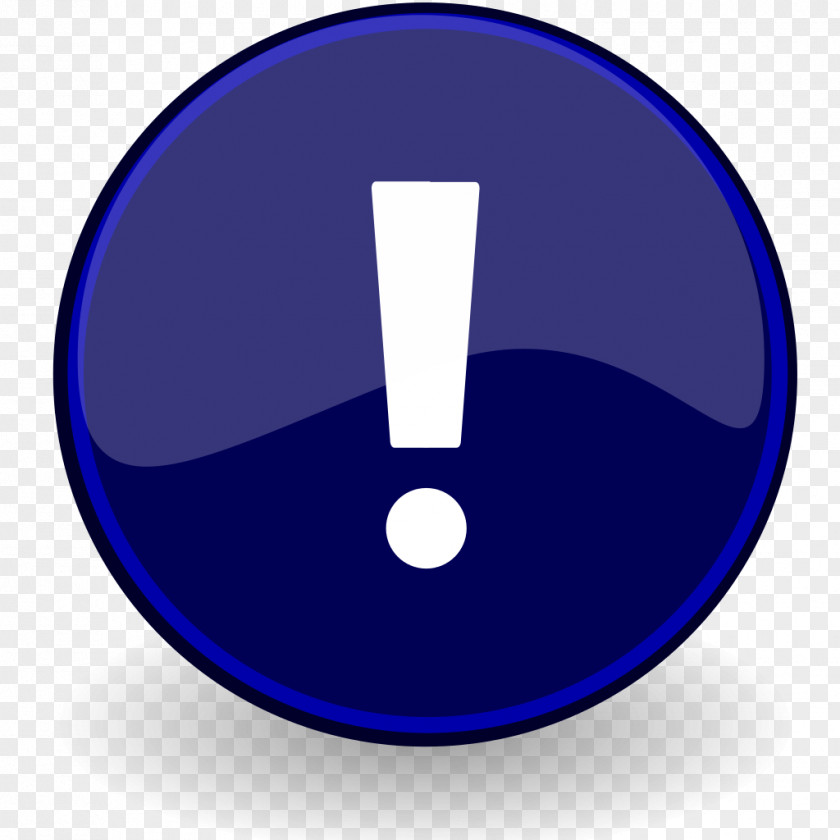Indigo Exclamation Mark Interjection Information Question PNG