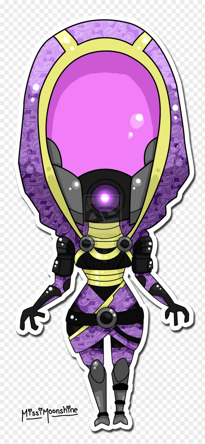 Mass Effect Clip Art Illustration Headgear Purple Character PNG