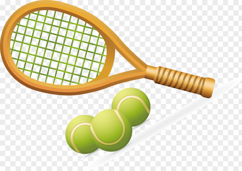 Tennis Racket Decoration Vector Royalty-free Illustration PNG