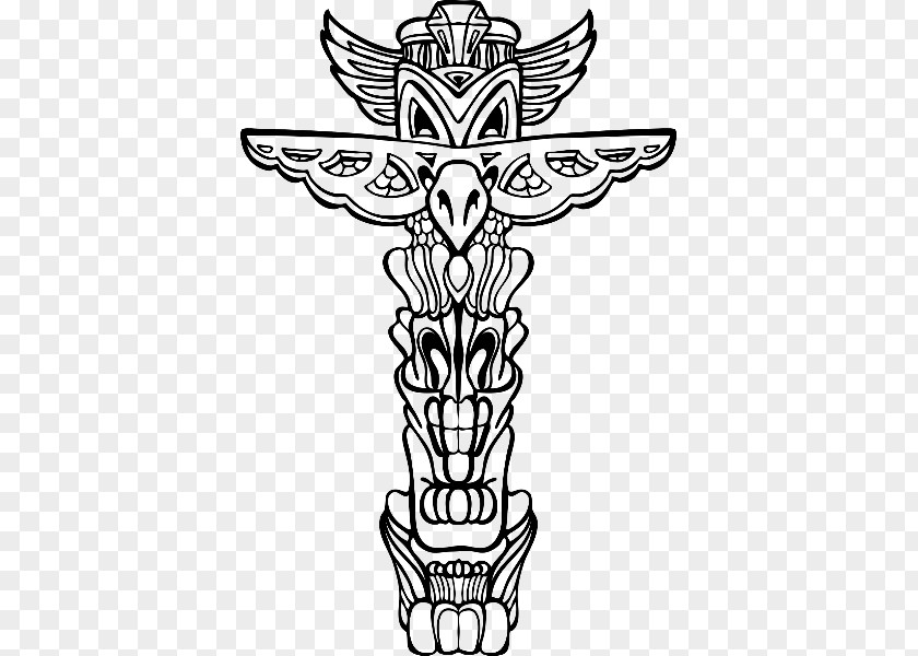 Totem Pole Indigenous Peoples Of The Americas Native Americans In United States PNG pole peoples of the in States, totem tattoo clipart PNG