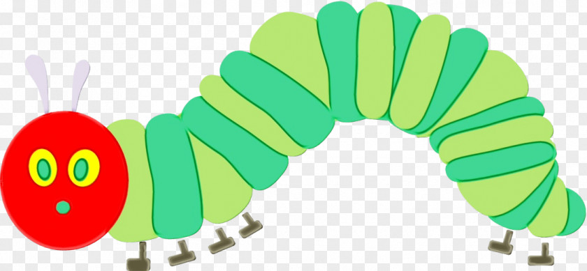 Cartoon Caterpillar Green Insects Meter PNG