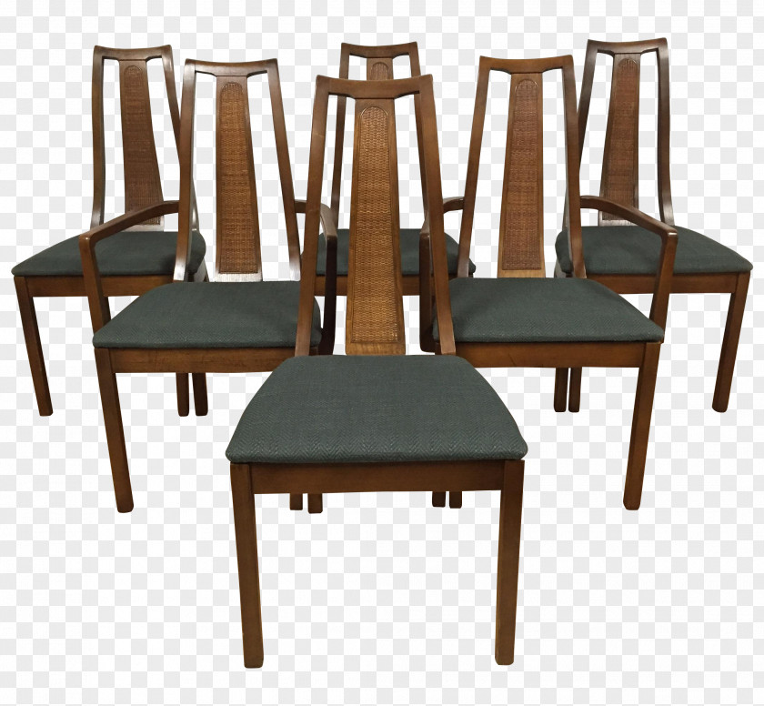 Chair Dining Room Table Mid-century Modern Cane PNG