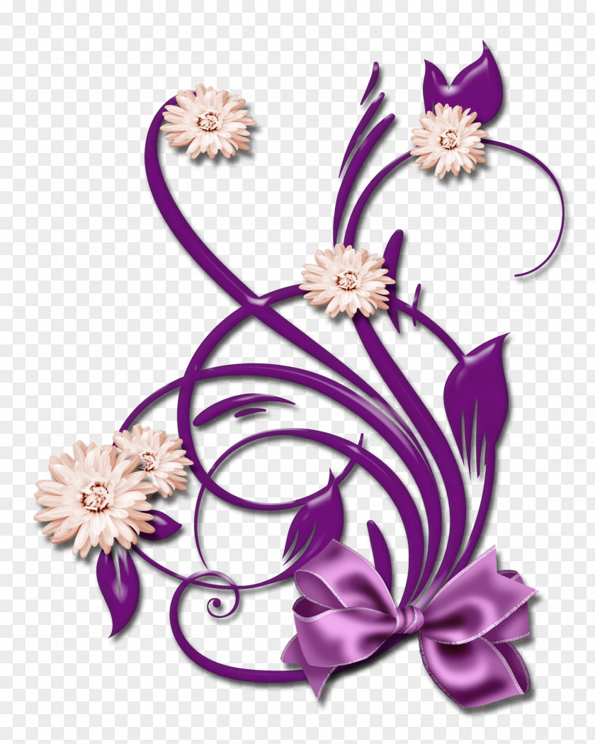 Design Floral Petal Cut Flowers PNG