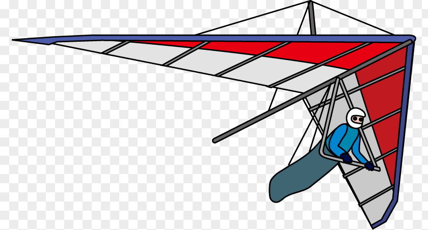 Hang-glider Hang Gliding Glider Wing Clip Art PNG