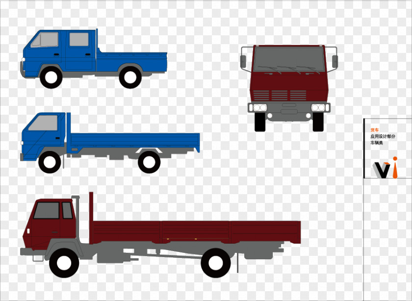 Trucks VI Design Vector Material Car Truck Adobe Illustrator Vehicle PNG