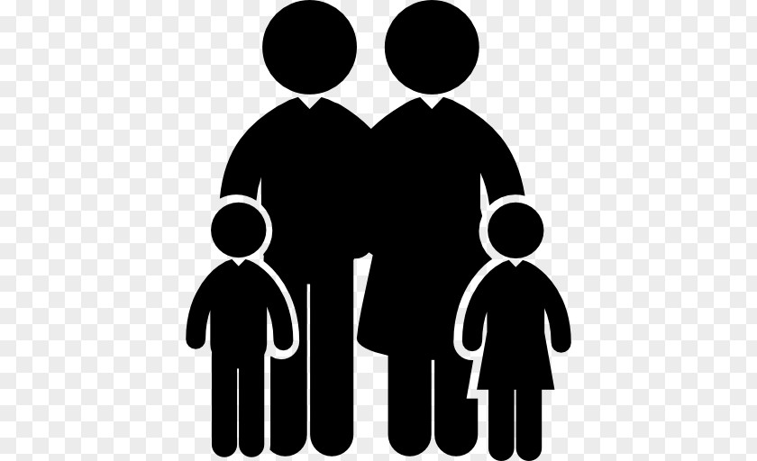 Business People Silhouettes Family PNG
