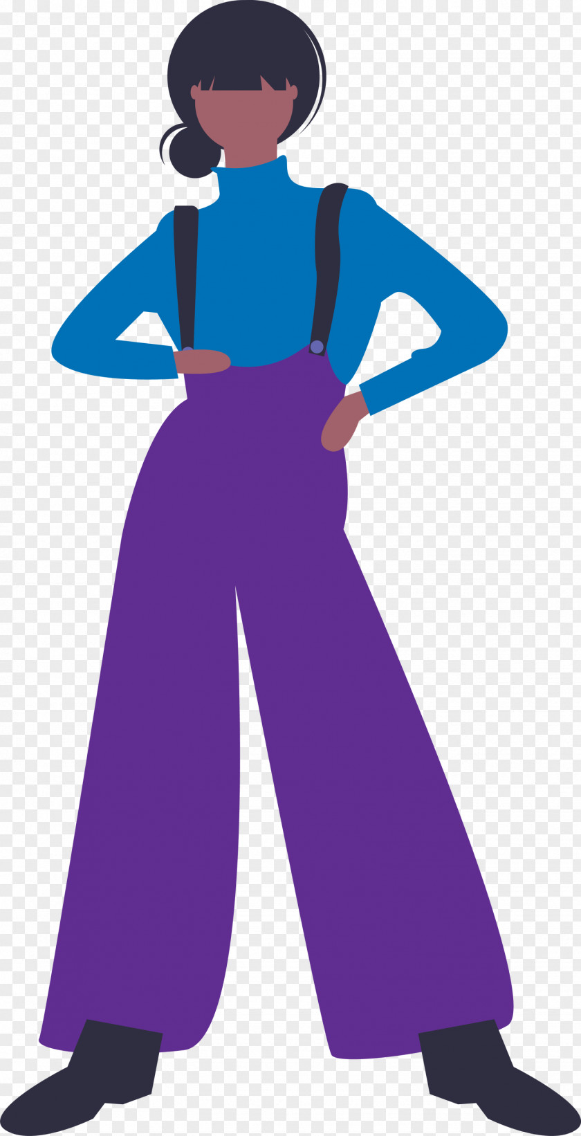 Clothing Violet Purple Standing Electric Blue PNG