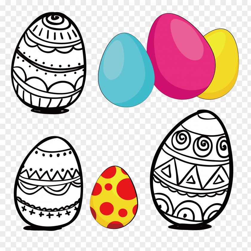 Easter Eggs And Traditional Ceramic Textures Egg Clip Art PNG