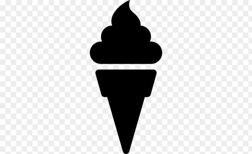 Ice Cream Silhouette Cones Slush Frozen Yogurt Soft Serve PNG