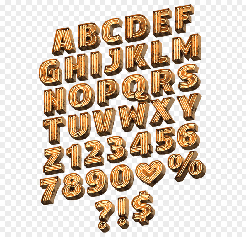Light Typography Adobe InDesign Color Font PNG