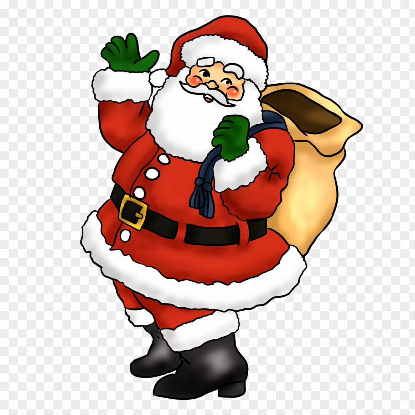 Santa Claus Christmas Day Clip Art Father Sticker PNG