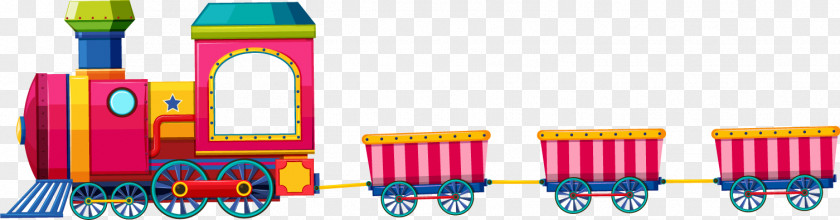Vector Toy Train PNG