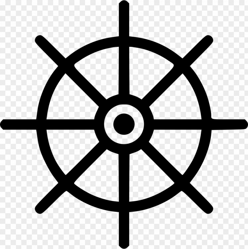 Wheel Of Dharma Ship's Steering Boat Clip Art PNG