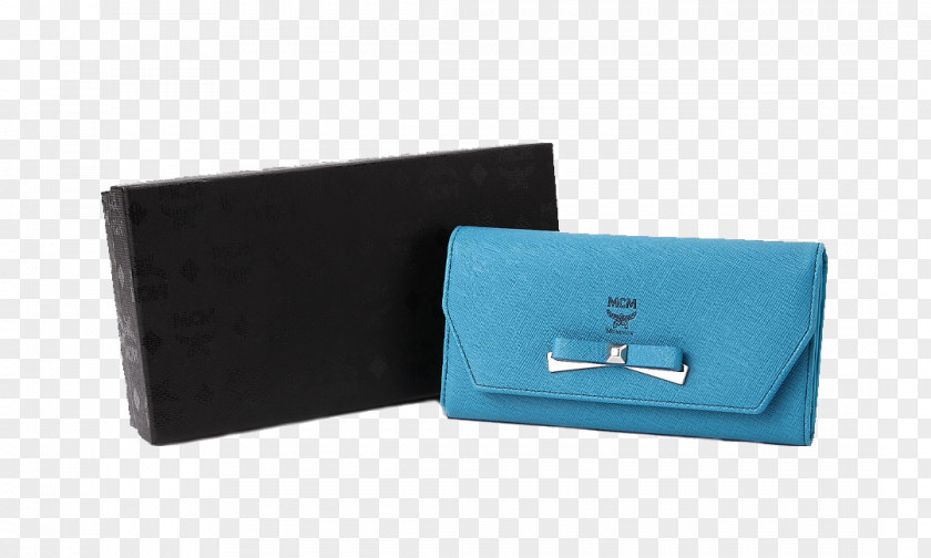 Blue Lady Purse Wallet Handbag Bank Card PNG