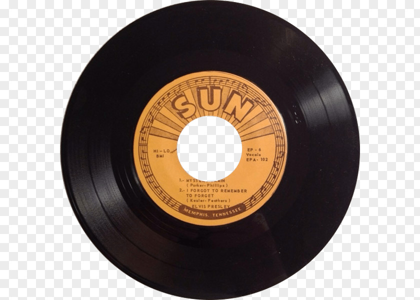 ELVIS Sun Studio SUN RECORDS Phonograph Record Million Dollar Quartet Musician PNG