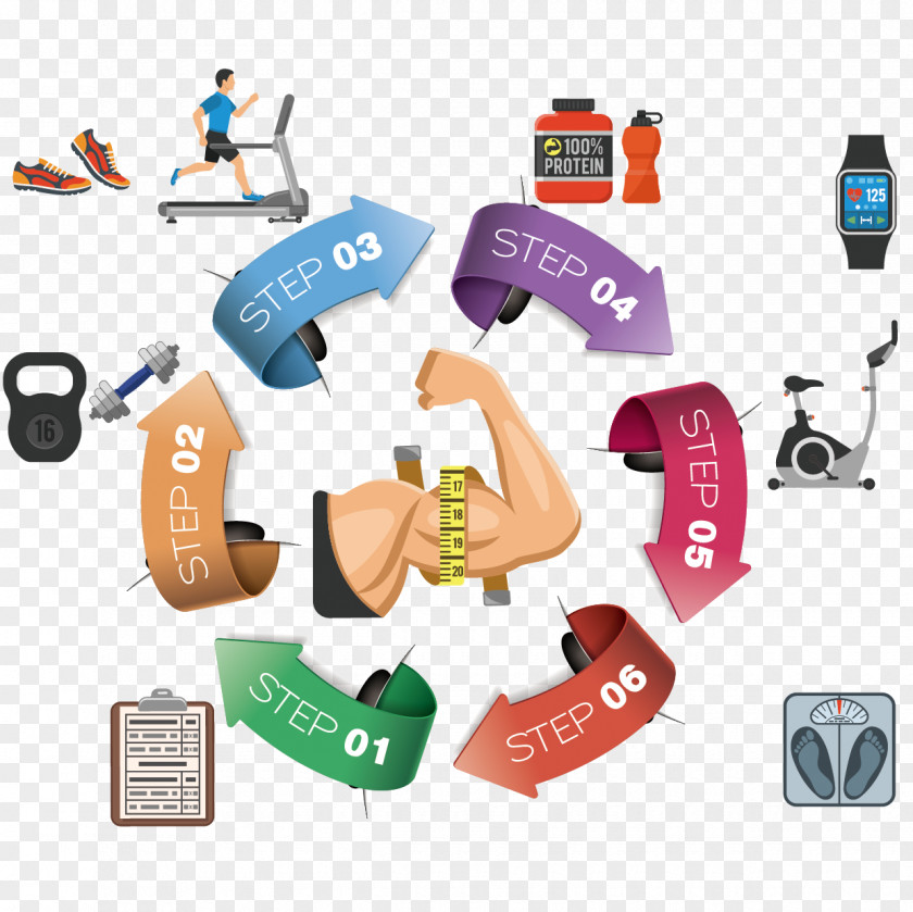 Loop Vector Fitness Icon Centre Infographic Physical Treadmill PNG