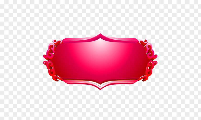 Red Frame Material Buckle Free Download Computer File PNG