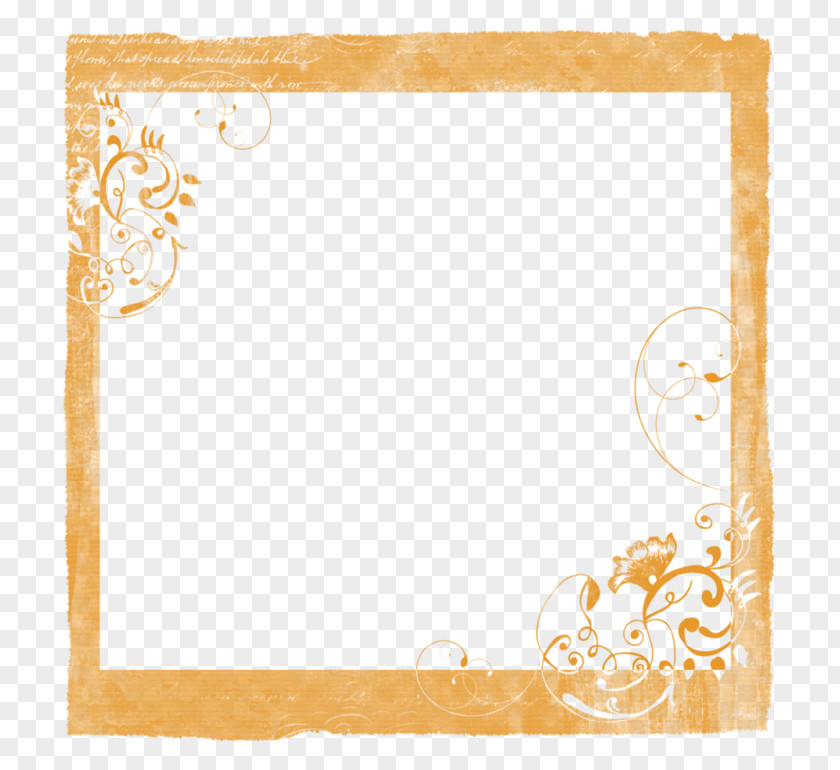 Vintage Decorative Frame Pattern Simple Curve Picture Green PNG