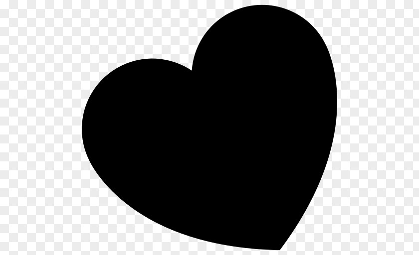 Black Heart Outline PNG