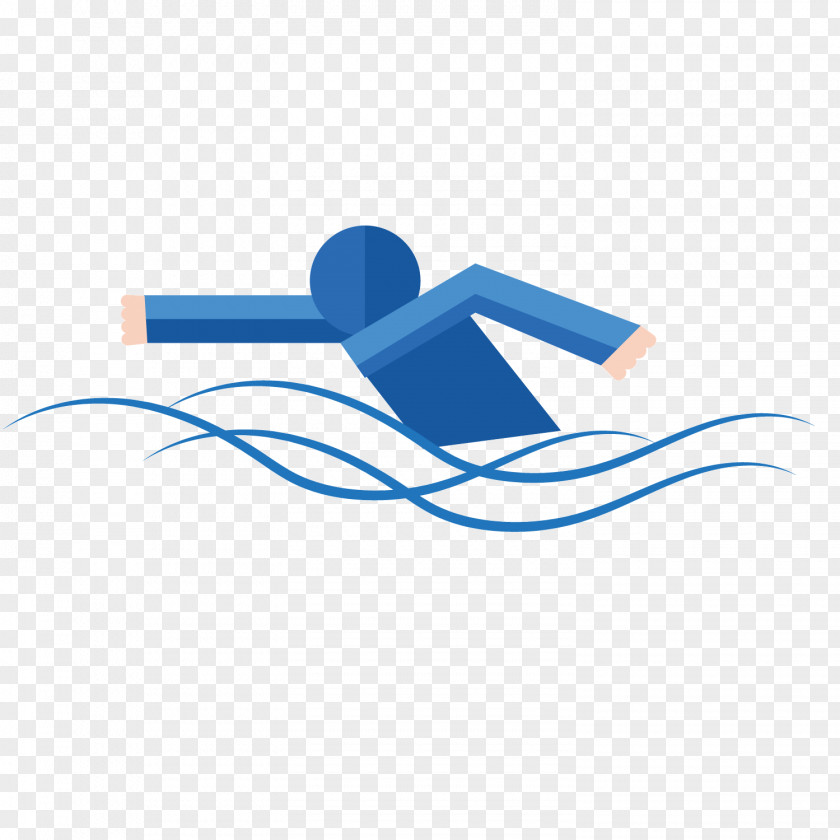 Blue Swimming PNG