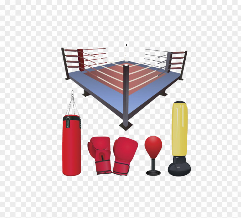Boxing Ring Glove Punching Bag PNG