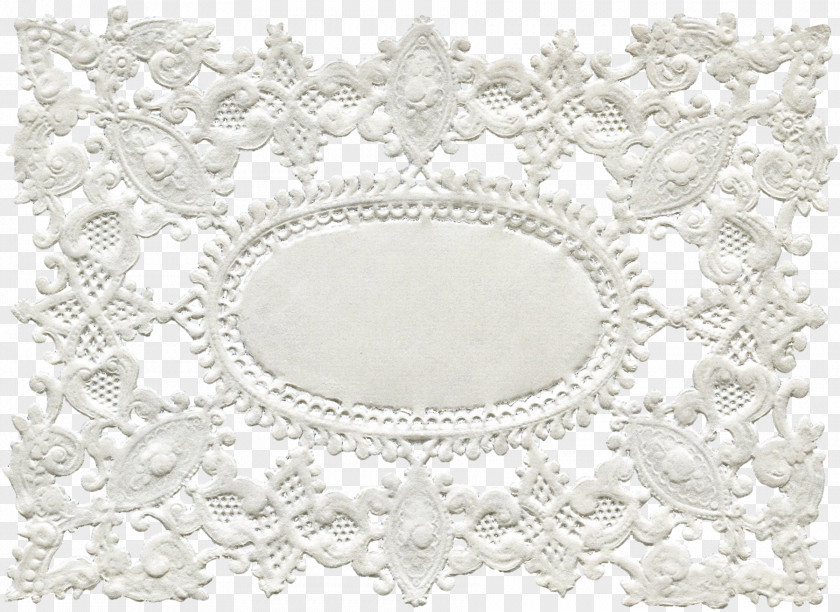 Lovely Lace Place Mats Doilies Paper Clip Art PNG