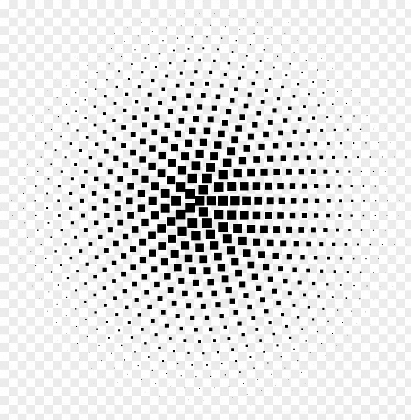 Vector File Halftone Circle Euclidean Illustration PNG