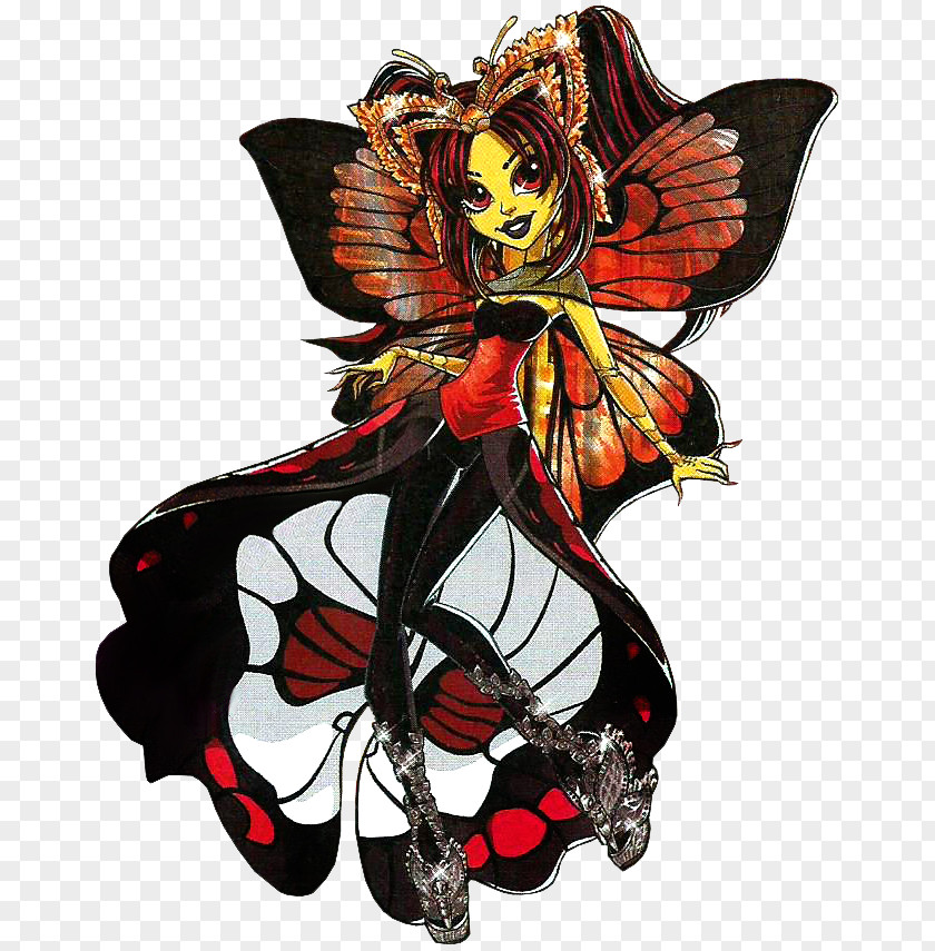 Mo Nsterhigh Monster High Boo York Luna Mothews Doll Toy OOAK PNG