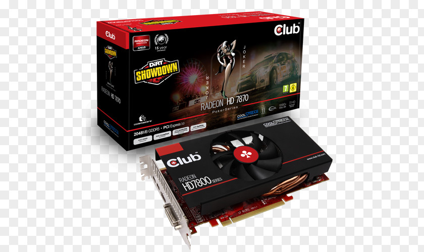 Radeon Hd 4000 Series Graphics Cards & Video Adapters AMD HD 7870 Club 3D GDDR5 SDRAM PNG