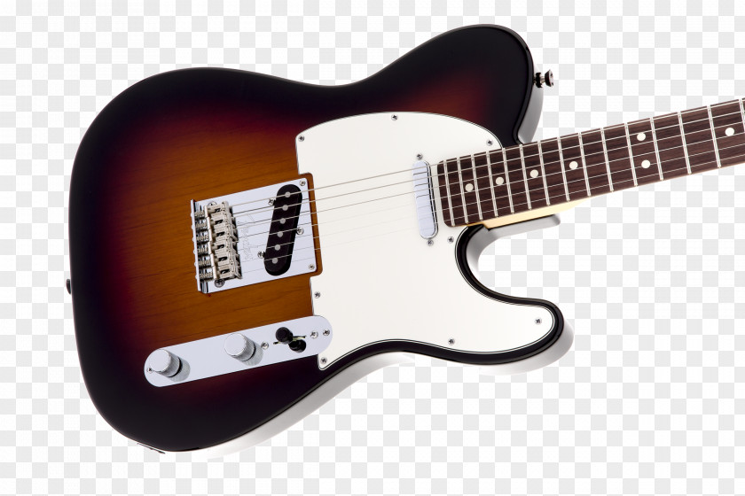 Sunburst Fender Telecaster Stratocaster Electric Guitar Fingerboard PNG