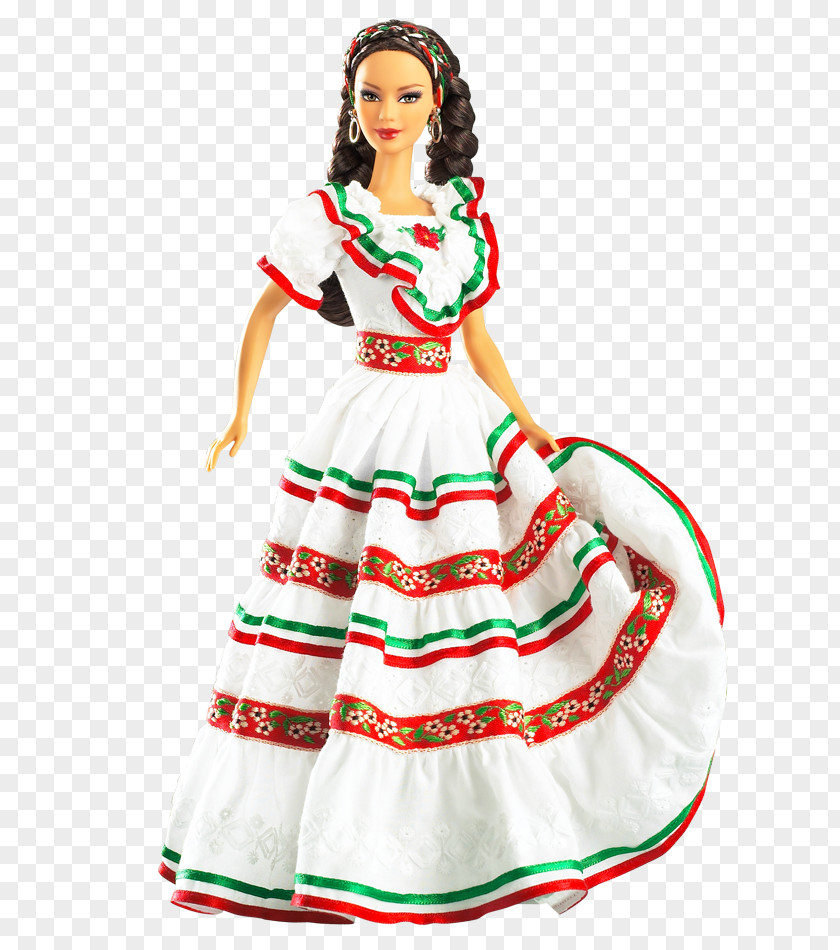 Barbie Cinco De Mayo Doll Chilean Nigerian Australian PNG