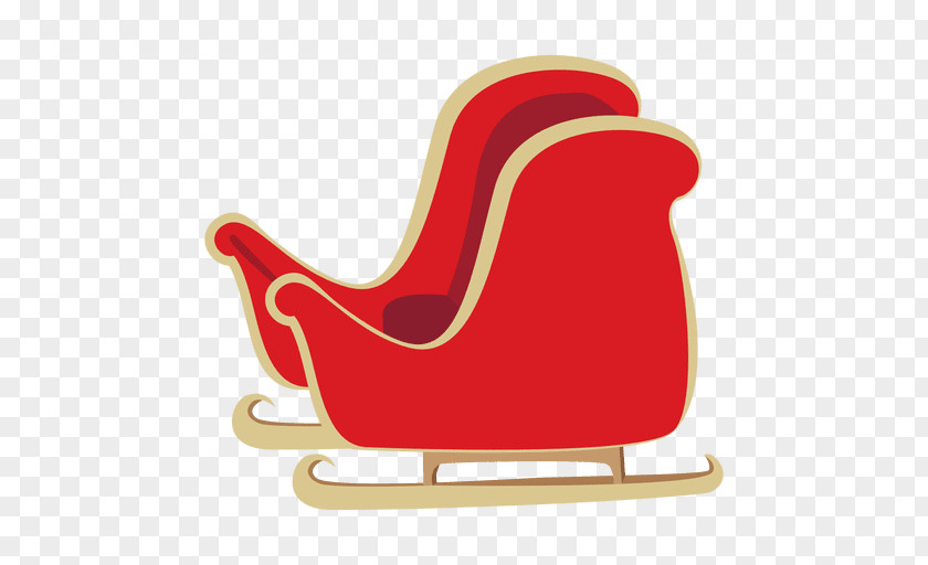 Cartoon Sma Santa Claus Sled Christmas Reindeer PNG