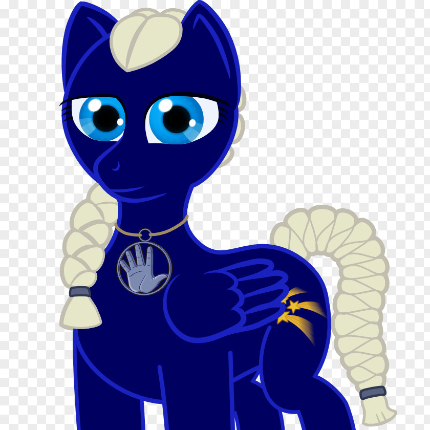 Cat Horse Clip Art Illustration Cobalt Blue PNG