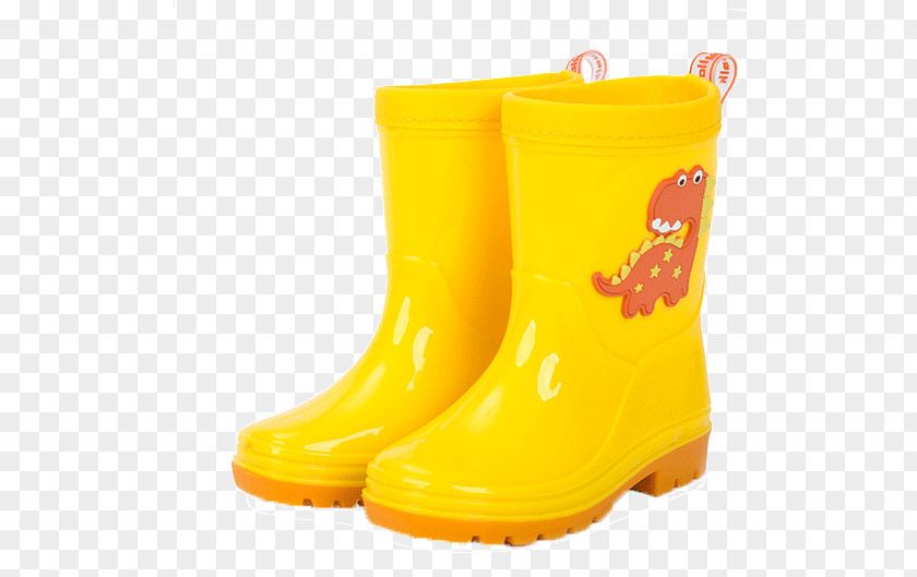 Children's Rain Boots Kind Yellow Wellington Boot Shoe Child PNG