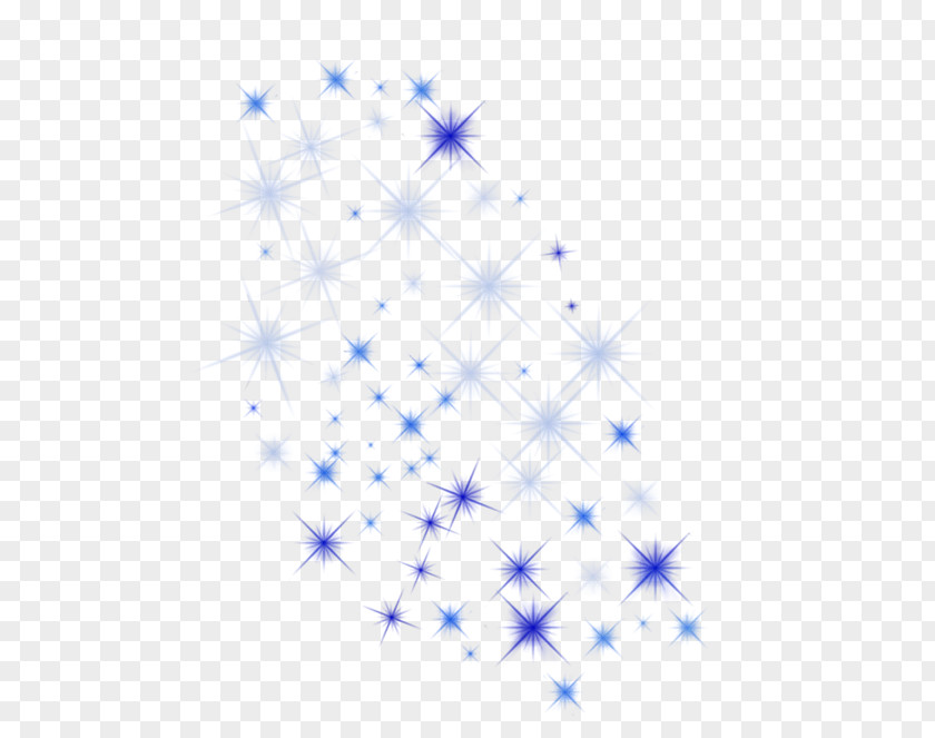 Cobalt Blue Line Tree Star Font PNG
