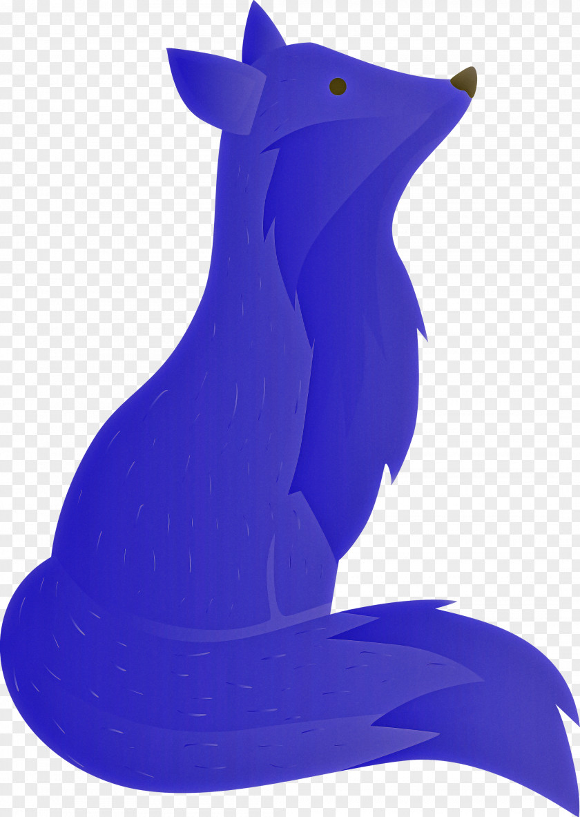 Cobalt Blue Purple Violet Animal Figure PNG