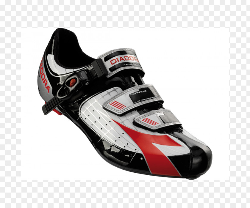 Cycling Shoe Diadora Red PNG