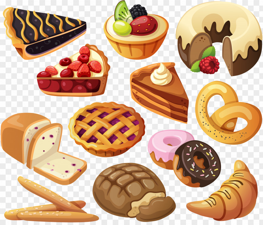 Sweets Bakery Cupcake Danish Pastry Breakfast Croissant PNG