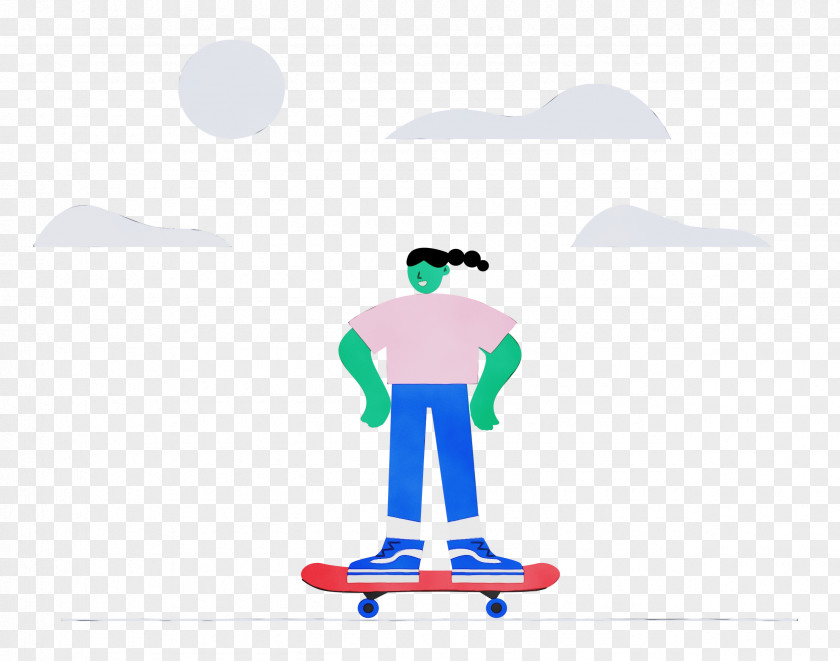 Cartoon Skateboarding Logo Skateboard Joint PNG