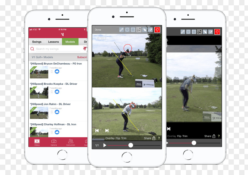 Smartphone Golf Stroke Mechanics Instruction Sport PNG