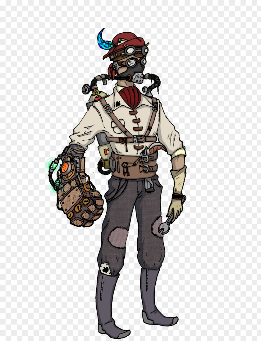 Cyborg Steampunk Drawing DeviantArt PNG