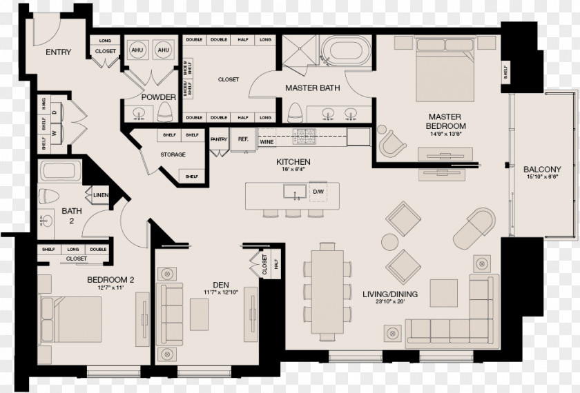 Kl Tower Market Square Floor Plan Bedroom Home Studio Apartment PNG