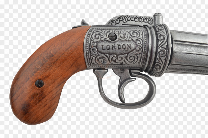 Pistola Revolver Firearm Pepper-box Pistol Gun Barrel PNG