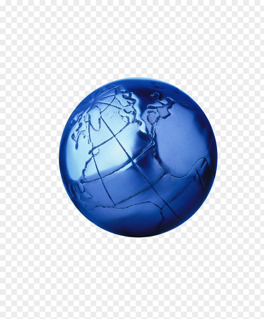 Blue Earth Model Globe Light PNG
