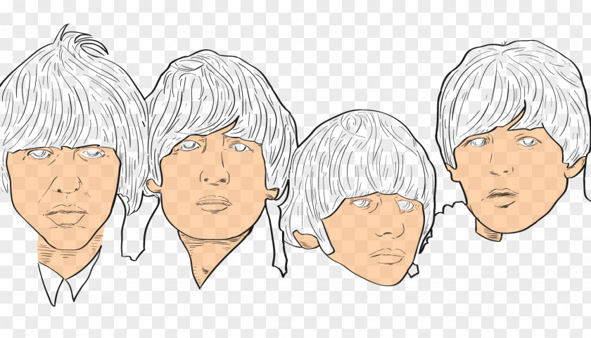Color Art Word The Beatles Drawing A Hard Day's Night Sketch PNG